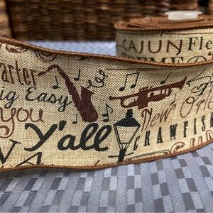 👀🎺🎷☂️ New Orleans Full Ribbon Spool